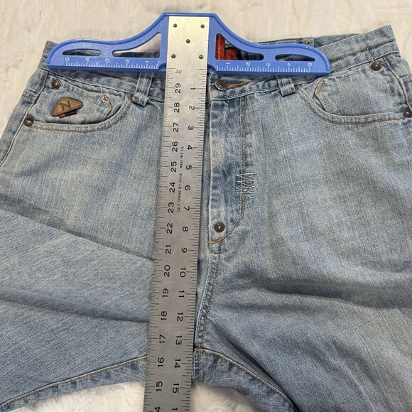 Y2K Nu Wear Rap Hip Hop Skater Baggy Wide Leg Denim Jeans Size 34x29.5 Men READ* - Picture 10 of 12